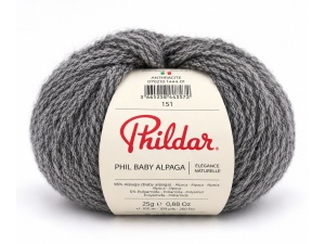 Phildar Phil Alpaga Coton kleur 1444 Anthracite