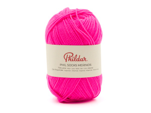 Phildar Phil Socks Merinos kleur 1274 Rose Fluo