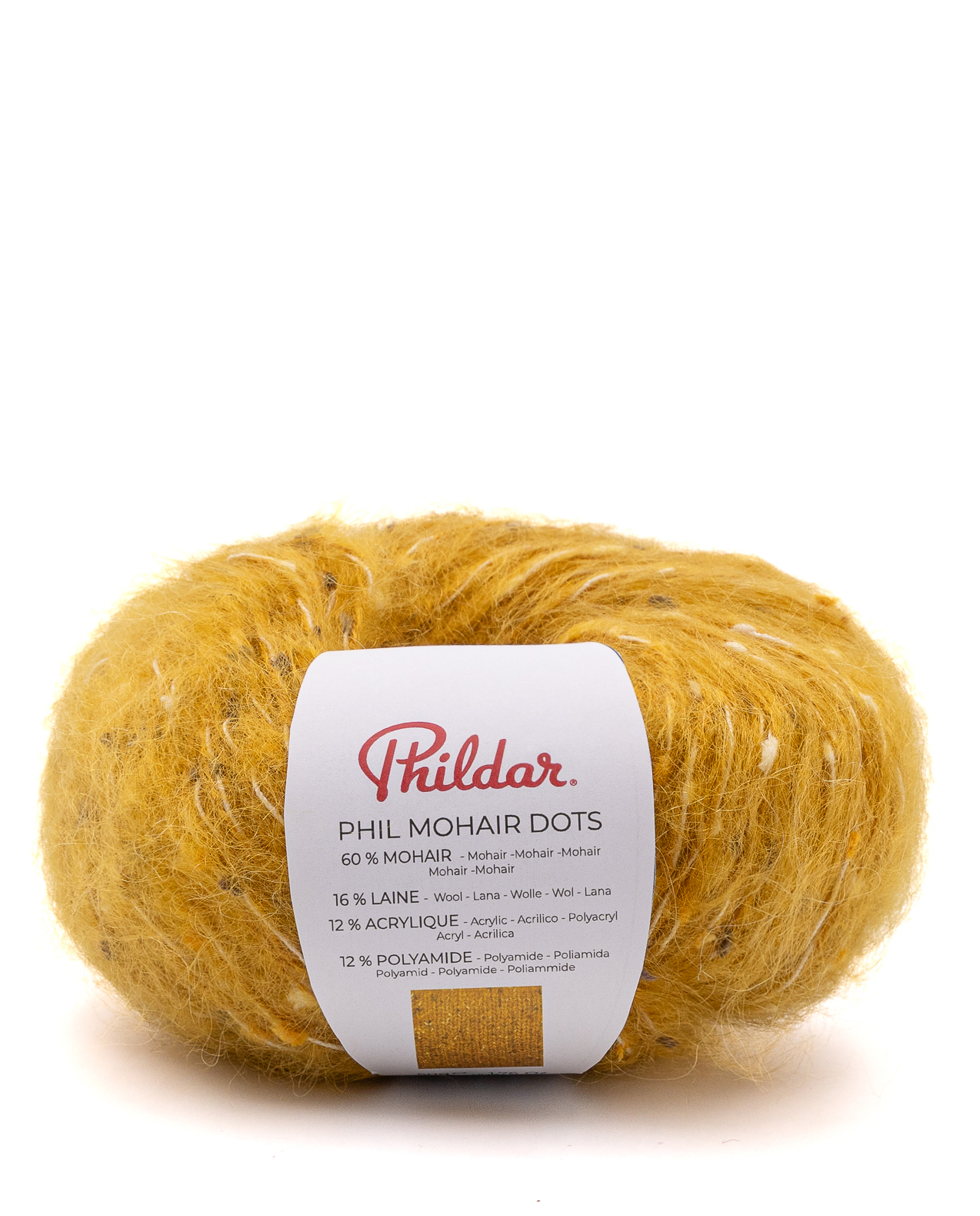 PHIL MOHAIR DOTS (3) Phildar Phil Mohair Dots kleur 2440 Terre D'Ocre