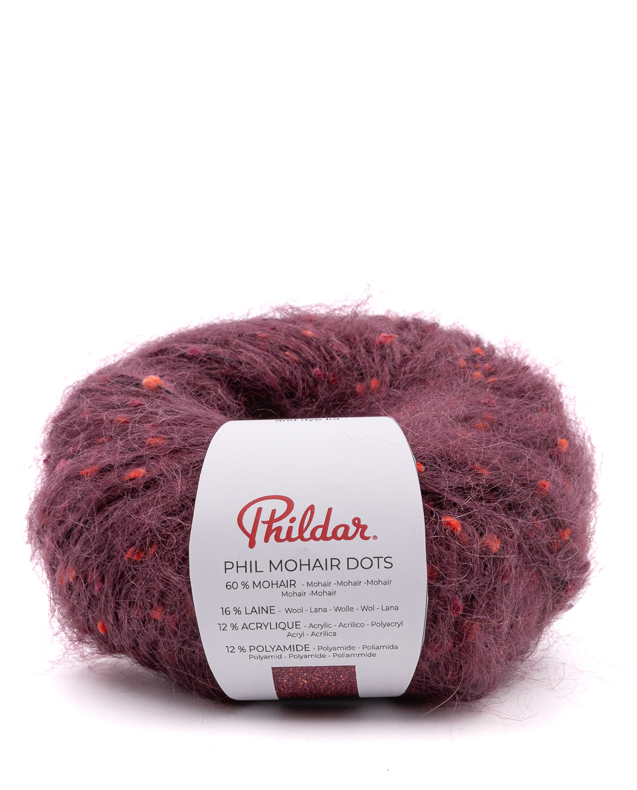 PHIL MOHAIR DOTS Phildar Phil Mohair Dots kleur 2445 Bois De Violette