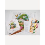 Borduurpakket Blossom Gnome – Aine, kruissteek 20 x 20 cm