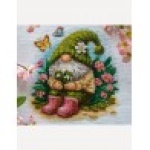 Borduurpakket Blossom Gnome – Aine, kruissteek 20 x 20 cm