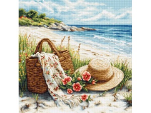 Borduurpakket Echo of Summer – zee en strand – Luca-S