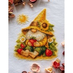 Borduurpakket Sunshine Gnome – Aine, kruissteek 20 x 20 cm